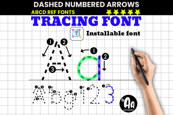 Abcd Ref Dashed Arrows Numbers for Thoughtful Layouts