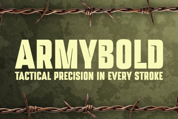 Armybold: A Military Display Font Built for Digital Impact