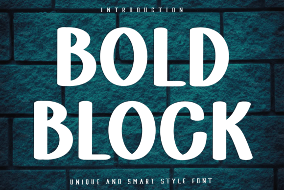 Bold Block: A Festive Display Font for Editorial Design