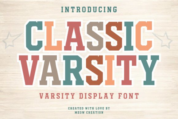 Classic Varsity: A Bold Display Font for Editorial Design