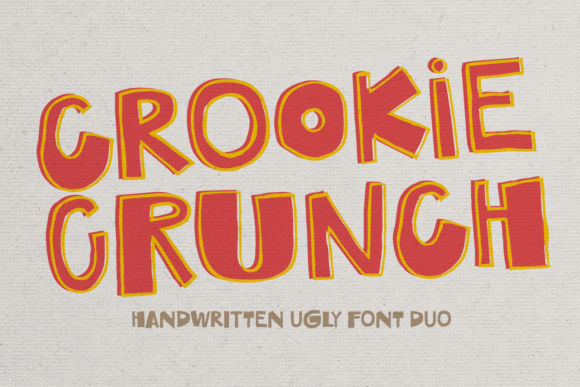 Crookie Crunch: A Bold Handwritten Font Duo for Editorial Design