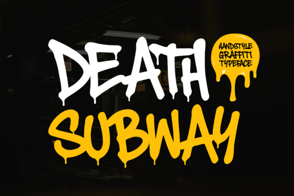 Death Subway Graffiti: A Raw Font for Handmade Products