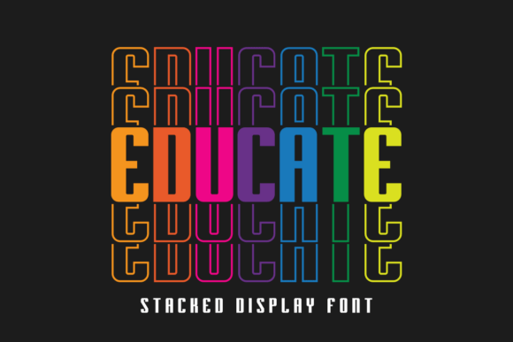 Educate: A Display Font Built for Digital Impact