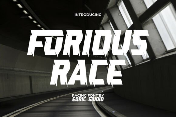 Furious Race: A Bold Typeface for Dynamic Editorial Design