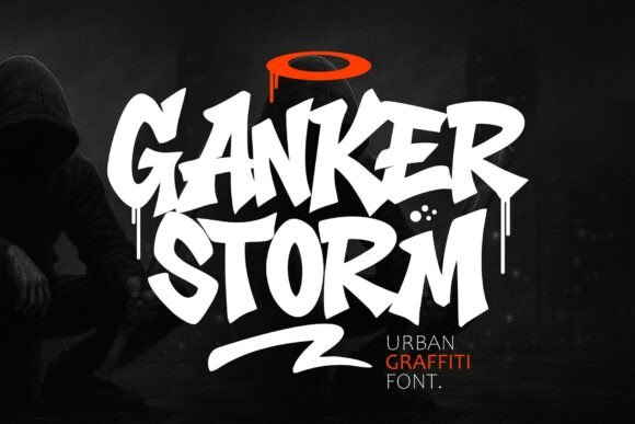 Ganker Storm: A Graffiti-Inspired Display Font for Bold Brand Design
