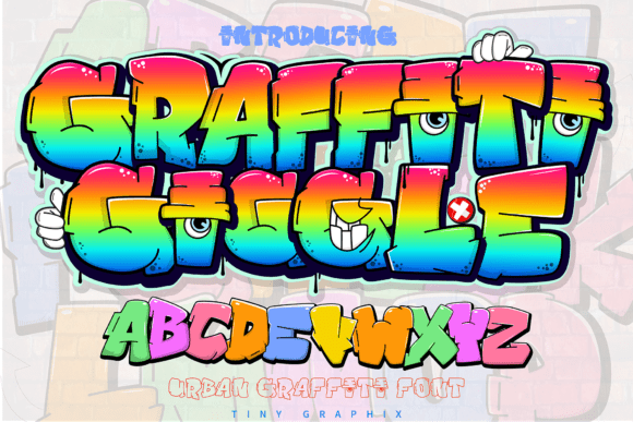 Graffiti Giggle Font: A Playful Display Typeface for Handmade Products