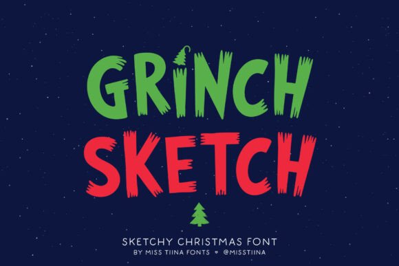 Grinch Sketch: A Playful Font for Holiday Branding