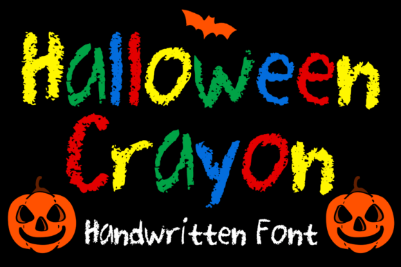 Halloween Crayon: A Playful Typeface for Campaign Design
