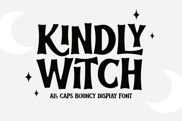 Kindly Witch: A Bouncy Display Font for Festive Branding