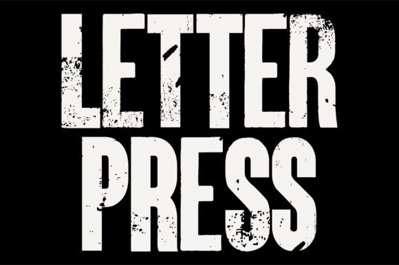 Letterpress Font for Handmade Creators