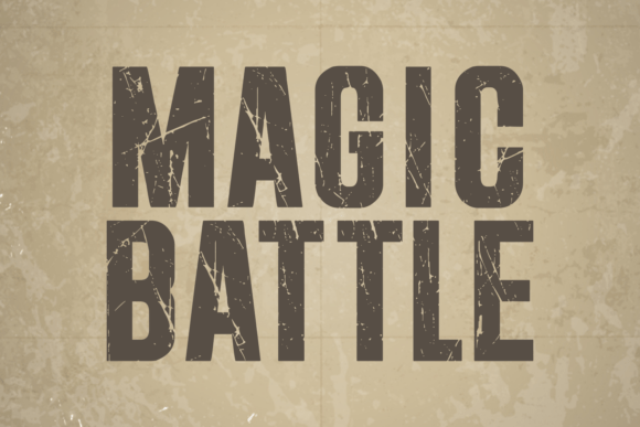 Magic Battle: A Display Font with Raw Digital Charisma