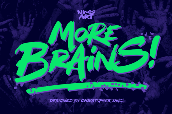 Morebrainsregular Review: A Hand-Drawn Horror Display Font for Small Business Branding