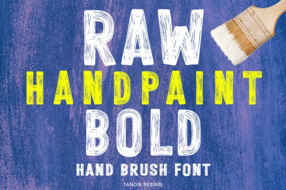 Raw Hand Paint Bold Brings Authentic Brush Lettering to Your Product Designs