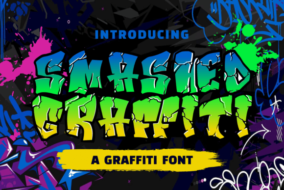 Smashed Graffiti: A Bold Display Font for Campaigns