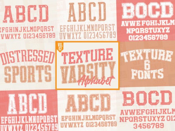 Texture Varsity Alphabet: A Vintage Display Font Worth Using