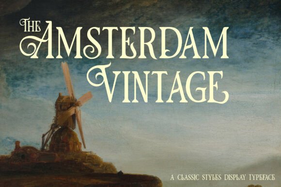 The Amsterdam Vintage: A Display Font for Distinctive Business Branding