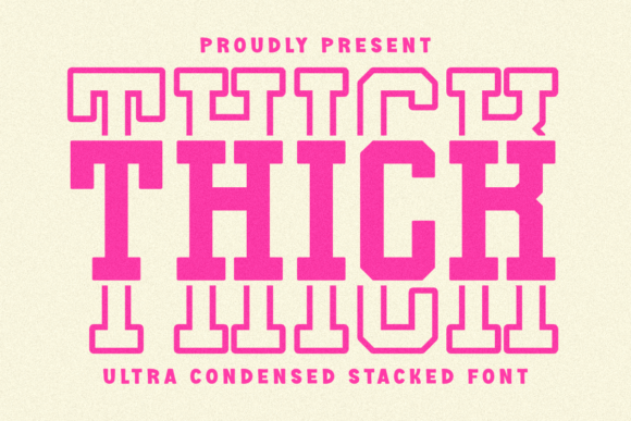Thick Stacked: A Designer's Take on a Bold Display Typeface