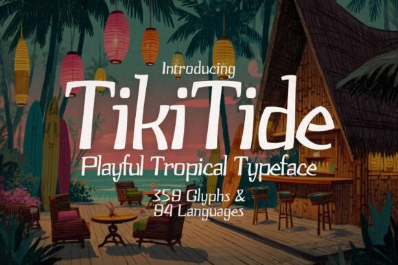 Tiki Tide Regular: A Hawaiian-Inspired Display Font for Small Business Branding