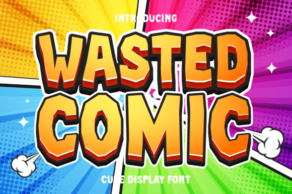 Wasted Comic: A Playful Display Font for Bold Branding