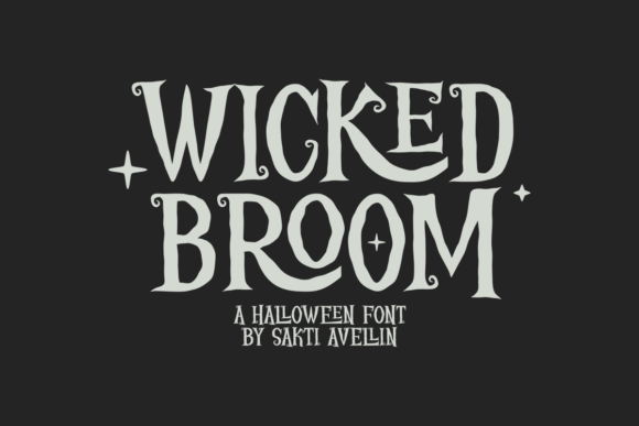 Wicked Broom: A Curly Halloween Font That Brings Eerie Elegance to Branding