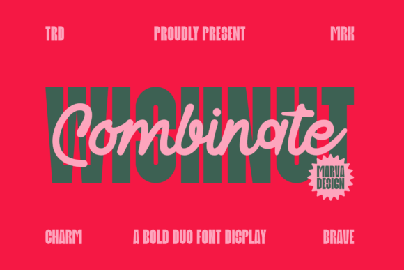 Wishnut Combinate Duo: A Bold Display Font for Digital Impact
